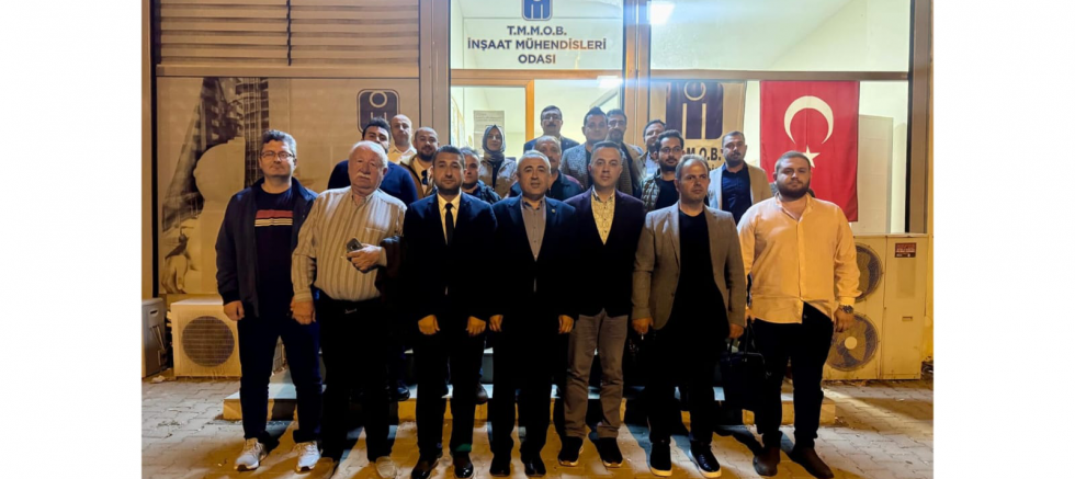 İRFAN KARATUTLU’DAN İNŞAAT MÜHENDİSLERİ ODASI’NA ZİYARET - GÜNDEM - İnternetin Ajansı