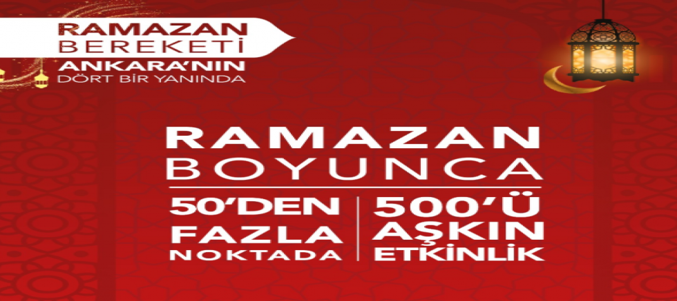 Ankara’da Ramazan Bereketi: 500 Etkinlik