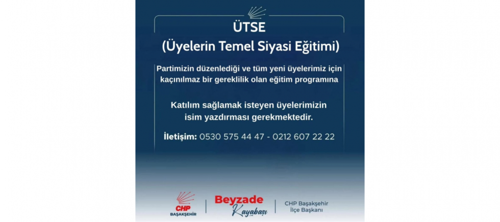 Başakşehir İlçe Başkanı Beyzade Kayabaşı: “Birlikte öğrenerek, birlikte büyüyeceğiz” - GÜNDEM - İnternetin Ajansı