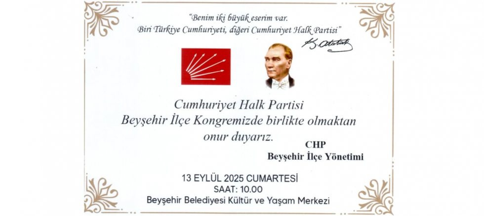 CHP BEYŞEHİR İLÇE BAŞKANI SEFA AKAR: “DEMOKRASİYE İNANCIMIZDAN VAZGEÇMEYECEĞİZ” - GÜNDEM - İnternetin Ajansı