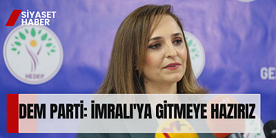 DEM Parti: “İmralı’ya Gitmeye Hazırız, Barzani ile Görüşme Talebi de Var”