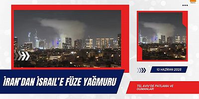 İran’dan İsrail’e füze yağmuru: Tel Aviv’de patlama ve dumanlar!