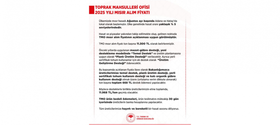 MAHİR SAYIN: MISIR FİYATLARI ÜRETİCİYİ YAŞATMAZ - GÜNDEM - İnternetin Ajansı