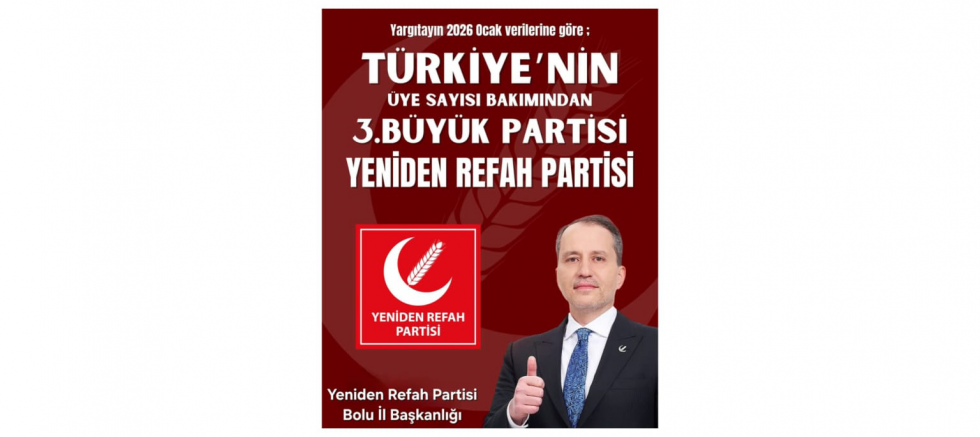 Sadettin Baskın: “Yeniden Refah Partisi 2026’da Türkiye’nin Üçüncü Büyük Partisi Oldu” - GÜNDEM - İnternetin Ajansı