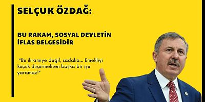 Selçuk Özdağ: “Bu ikramiye değil, sadaka… Emekliyi küçük düşürmekten başka bir işe yaramaz!”