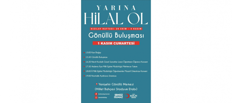 TÜRK KIZILAY MERSİN İL BAŞKANI LÜTFİ PARILTI: “YARINA HİLAL OL, BİR CANA UMUT OL” - GÜNDEM - İnternetin Ajansı