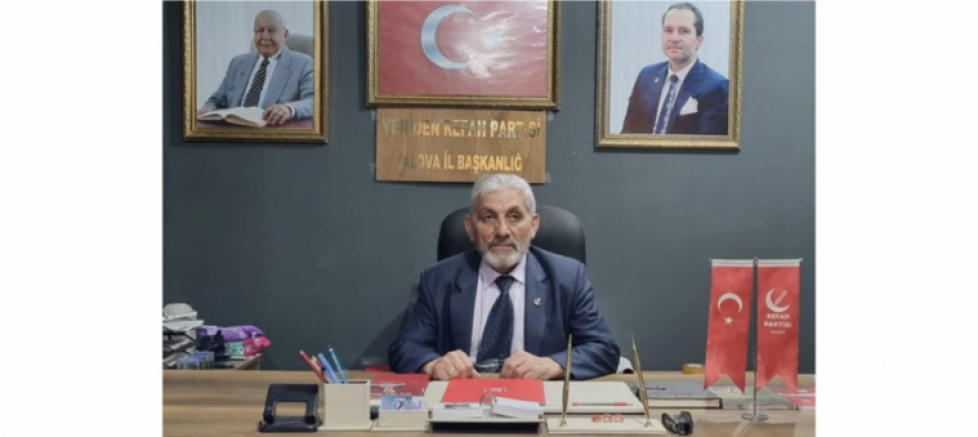YENİDEN REFAH PARTİSİ YALOVA İL BAŞKANI İBRAHİM YILDIRIM: “SİYASİ ARENADA ŞİDDETE VE PROVOKASYONA YER YOKTUR” - GÜNDEM - İnternetin Ajansı